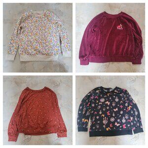 Cat and Jack girls 3 sweatshirts 1 long sleeved t